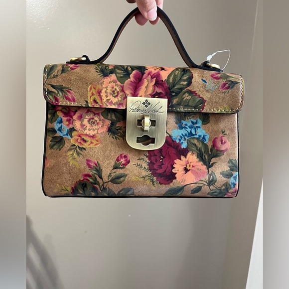 NWT Patricia Nash Carisbrooke Satchel/Vintage Victorian Garden Crossbody Bag - Picture 9 of 9